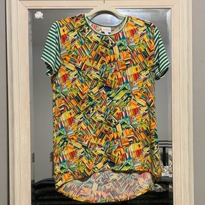 Lularoe colorful geometric T-shirt